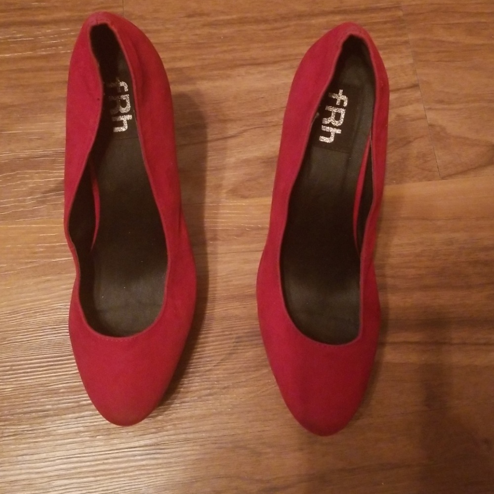 Suede 4 inch high heels